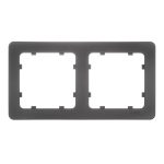 Рамка Hegel Master двухместная черная (Р402-08)