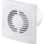 Вентилятор осевой DiCiTi Slim 4C 158х162 мм d100 мм белый