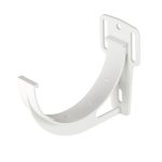 Кронштейн желоба пластиковый d120 мм Grand Line белый RAL 9003