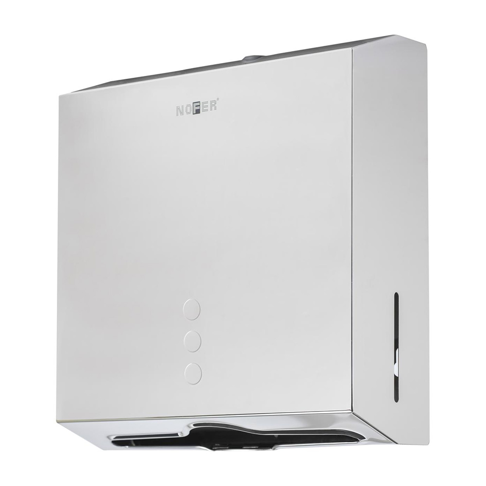 original-27071.jpg Диспенсер Nofer Industrial для бумажных полотенец нержавеющая сталь хром (04006.B) — изображение 1