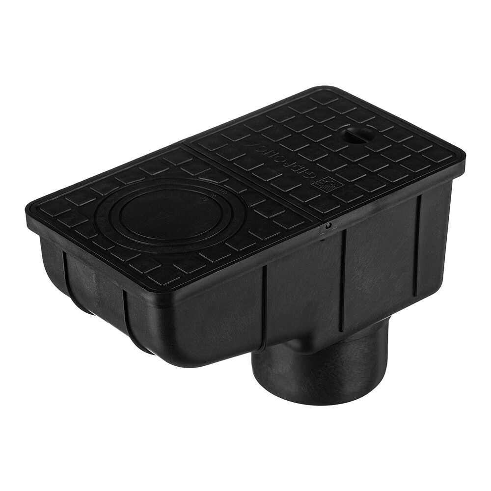 original-2712.jpg Трап вертикальный DN110 для пешеходных зон пластиковый 300х166х200 мм Gidrolica (28136) — изображение 1