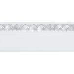 Бленда 50 мм для пластмассового карниза Ариадна 350 см белый с хромом