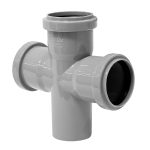 Крестовина Valfex d50х50х50 мм  87° пластиковая одноплоскостная для внутренней канализации