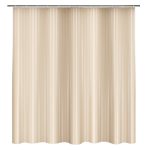 Штора для ванны Fora Полоска 1800х1800 мм полиэстер бежевая (002-A)