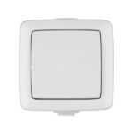 Выключатель Hegel Alfa одноклавишный накладной белый (ВА10-211)