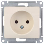 Розетка Systeme Electric Glossa встраиваемая бежевая (GSL000241)