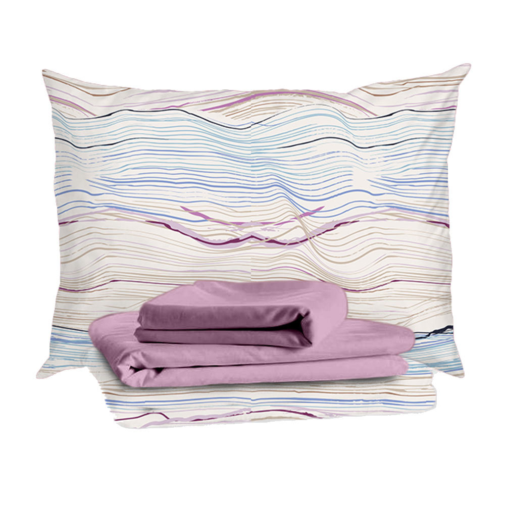 original-28622.jpg Комплект постельного белья 2-спальный тенсель Mona Liza Melody голубой с простыней 215х240 см — изображение 1