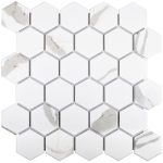Мозаика Starmosaic Hexagon серая керамическая 278х265х6 мм матовая