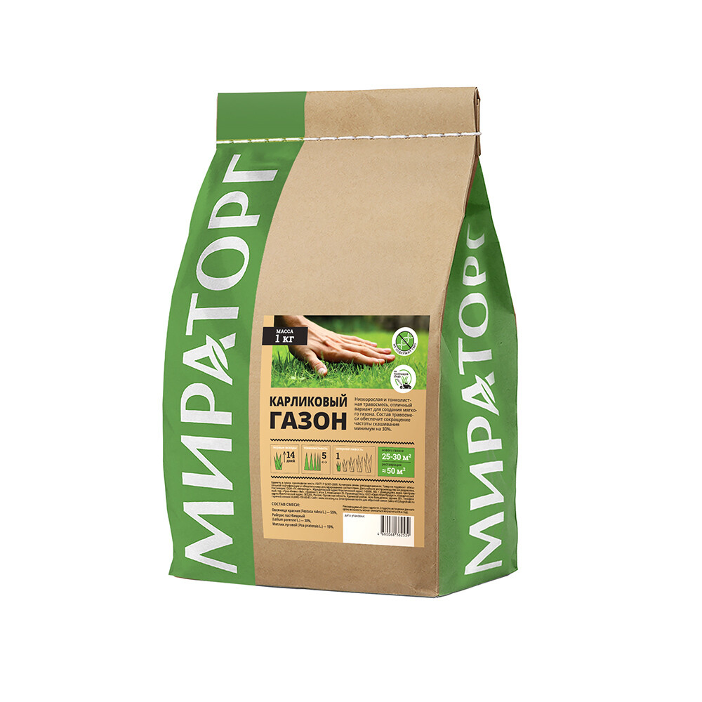original-28649.jpg Семена газонной травы Карликовый газон Мираторг 1 кг — изображение 1