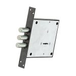 Замок врезной Керберос 111.21.003 для входной двери хром 3 ключа