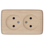 Розетка Hegel Alfa накладная сосна (РА16-143-02)