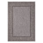 Ковер 0,8х1,5 м прямоугольный Vegas S002 серый безворсовый