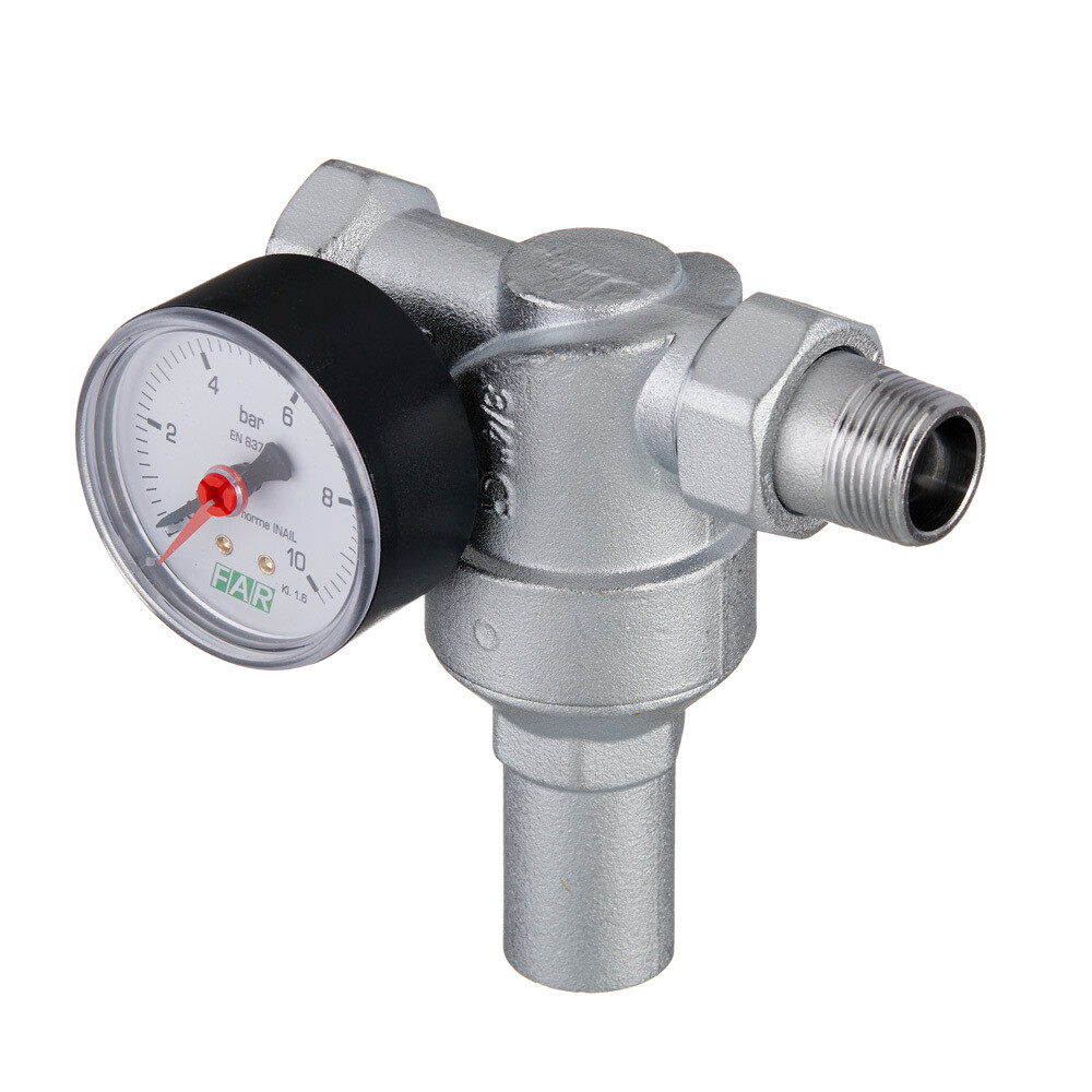 original-29004.jpg Редуктор давления Far 3/4 НР(ш) х 3/4 ВР(г) мембранный с манометром (FA 2835 34) — изображение 1