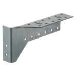 Опора балки левая оцинкованная 140х76х25х2 мм