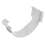 Кронштейн желоба Grand Line металлический d125 мм 70 мм белый RAL 9003