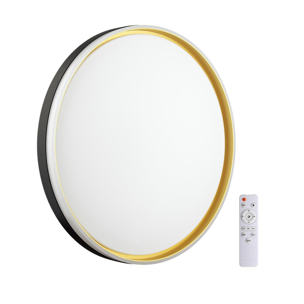 original-29384.jpg Светильник светодиодный накладной Sonex Pale 3000-6000К 48 Вт 12 кв.м черный/золото IP43 с пультом (7619/DL) — изображение 1