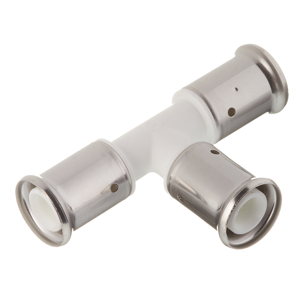 original-29406.jpg Тройник Henco (9PKW-202020) 20(пресс) х 20(пресс) х 20(пресс) PVDF белый — изображение 1