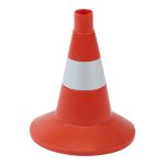 Конус дорожный Протэкт 320 мм упругий со светоотражающей лентой