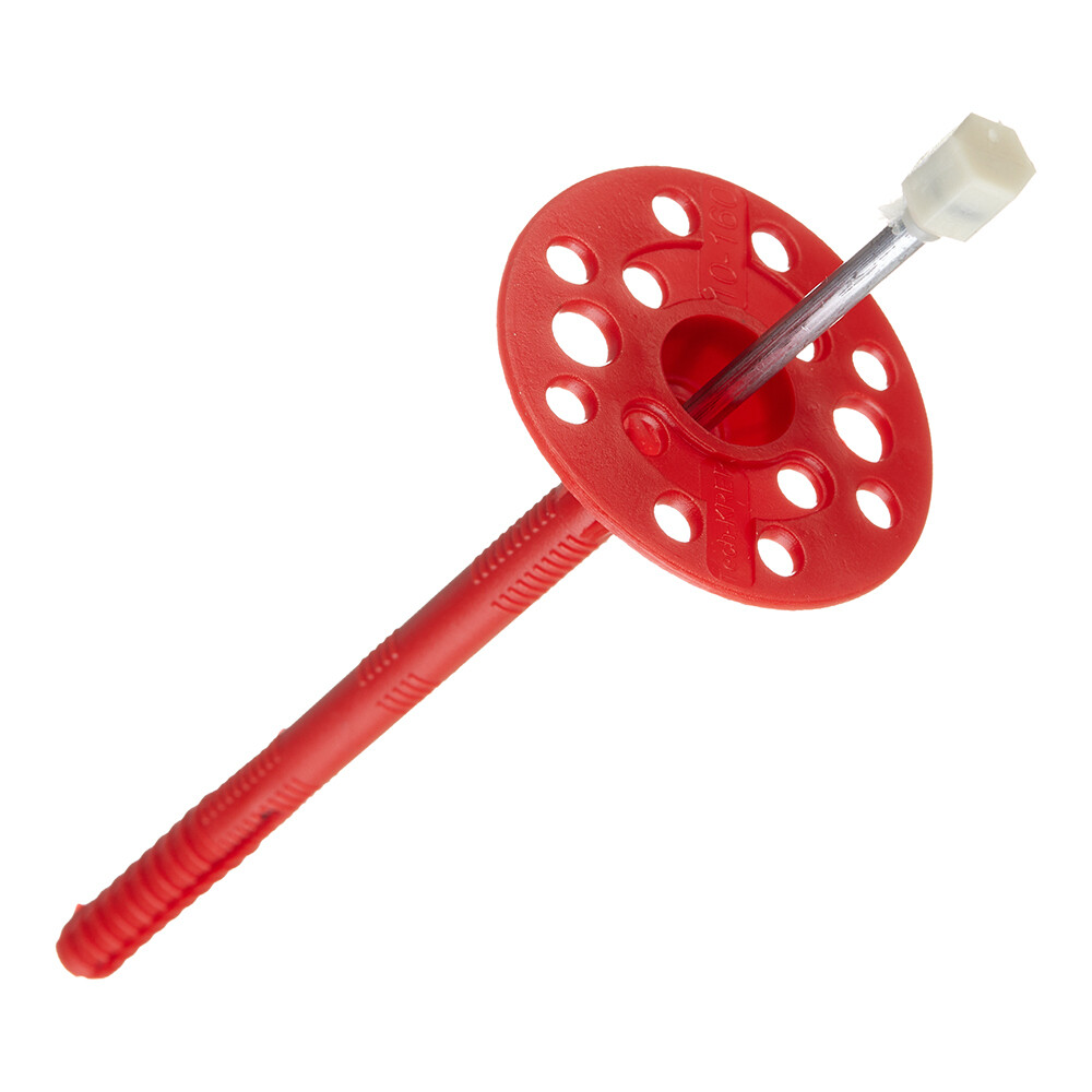 original-29615.jpg Дюбель для теплоизоляции Tech-Krep 10х160 мм металлический гвоздь с термоголовкой (50 шт.) — изображение 1