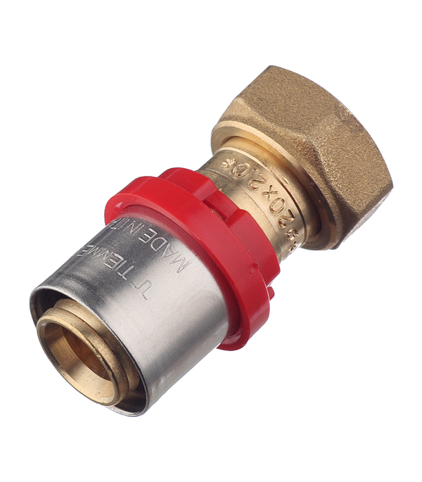 original-29693.jpg Соединитель прямой Tiemme с накидной гайкой под евроконус 20(пресс) х 1/2 ВР(г) — изображение 1