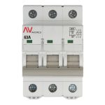 Выключатель нагрузки EKF Averes AVN 3 63А 400 В на DIN-рейку (avn-3-63-av)