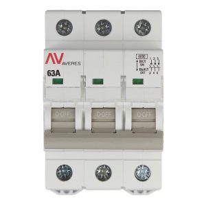 Выключатель нагрузки EKF Averes AVN 3 63А 400 В на DIN-рейку (avn-3-63-av)