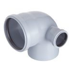 Отвод Valfex d110х50 мм 87° пластиковый с выходом d50 мм правый для внутренней канализации (23122150)