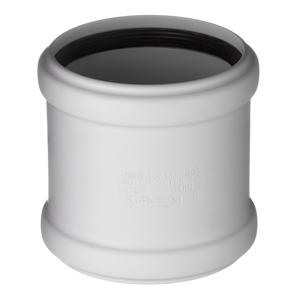 original-30044.jpg Муфта Ostendorf SKU d110 мм пластиковая бесшумная для внутренней канализации (335500) — изображение 1