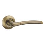 Ручка дверная Punto Ardea круглая розетка зеленая бронза