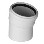 Отвод Ostendorf SKB d110 мм 15° пластиковый бесшумный для внутренней канализации (335100)