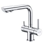 Смеситель для кухни WasserKraft хром с подключением к фильтру однорычажный (A8017)