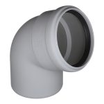 Отвод Ostendorf SKB d110 мм 67° пластиковый бесшумный для внутренней канализации (335130)