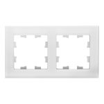 Рамка Systeme Electric AtlasDesign Nature двухместная белая (ATN320102)