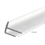 Профиль для панелей F-образный 3х2440 мм ПВХ белый