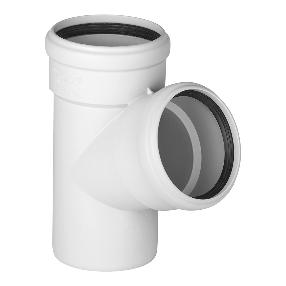 original-31143.jpg Тройник Ostendorf SKEA d110 мм 67° пластиковый бесшумный для внутренней канализации (335300) — изображение 1