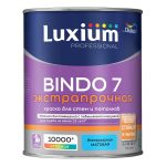 Краска моющаяся Dulux/Luxium Bindo 7 экстрапрочная база BW белая 1 л