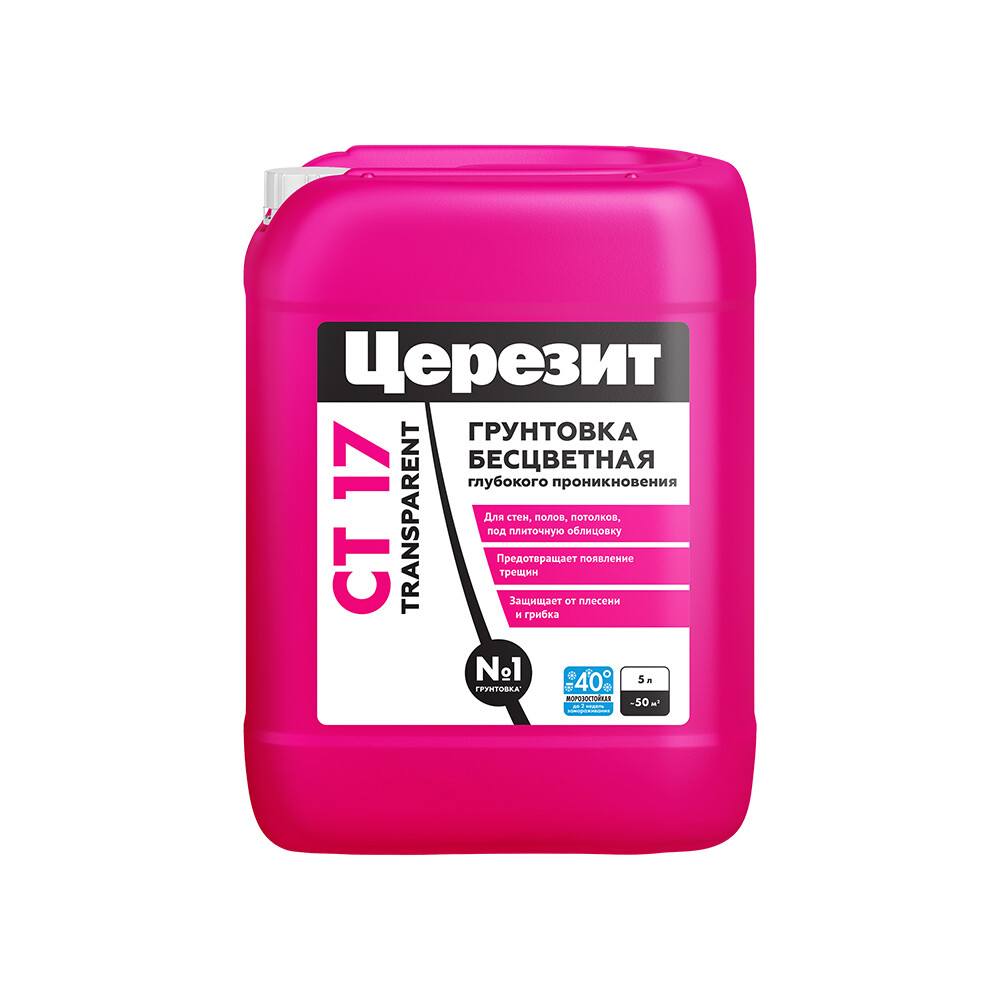 original-315.jpg Грунт Церезит СТ 17 Transparent глубокого проникновения 5 л — изображение 1