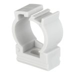 Крепеж-клипса для труб 16 мм Greenel с фиксатором серая (100 шт.) (GE50180)