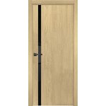 Дверь межкомнатная Ставерн 800х2000 мм ПВХ дуб мадейра янтарь со стеклом с замком