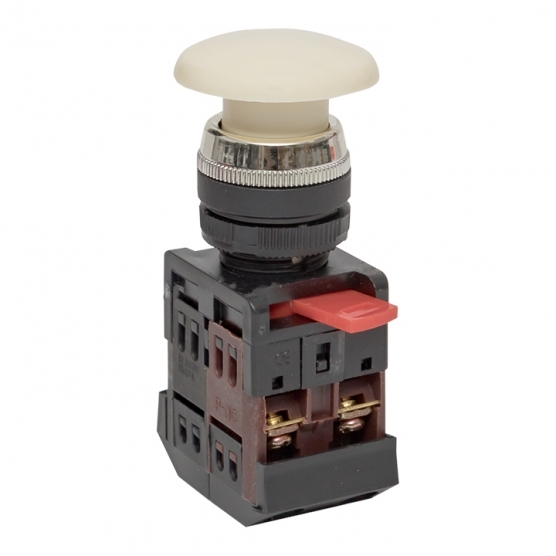 original-317.jpg Кнопка грибок EKF PROxima AEA-22 230 В 1NO+1NC IP40 без фиксации без подсветки белая (pbn-aea-w) — изображение 1