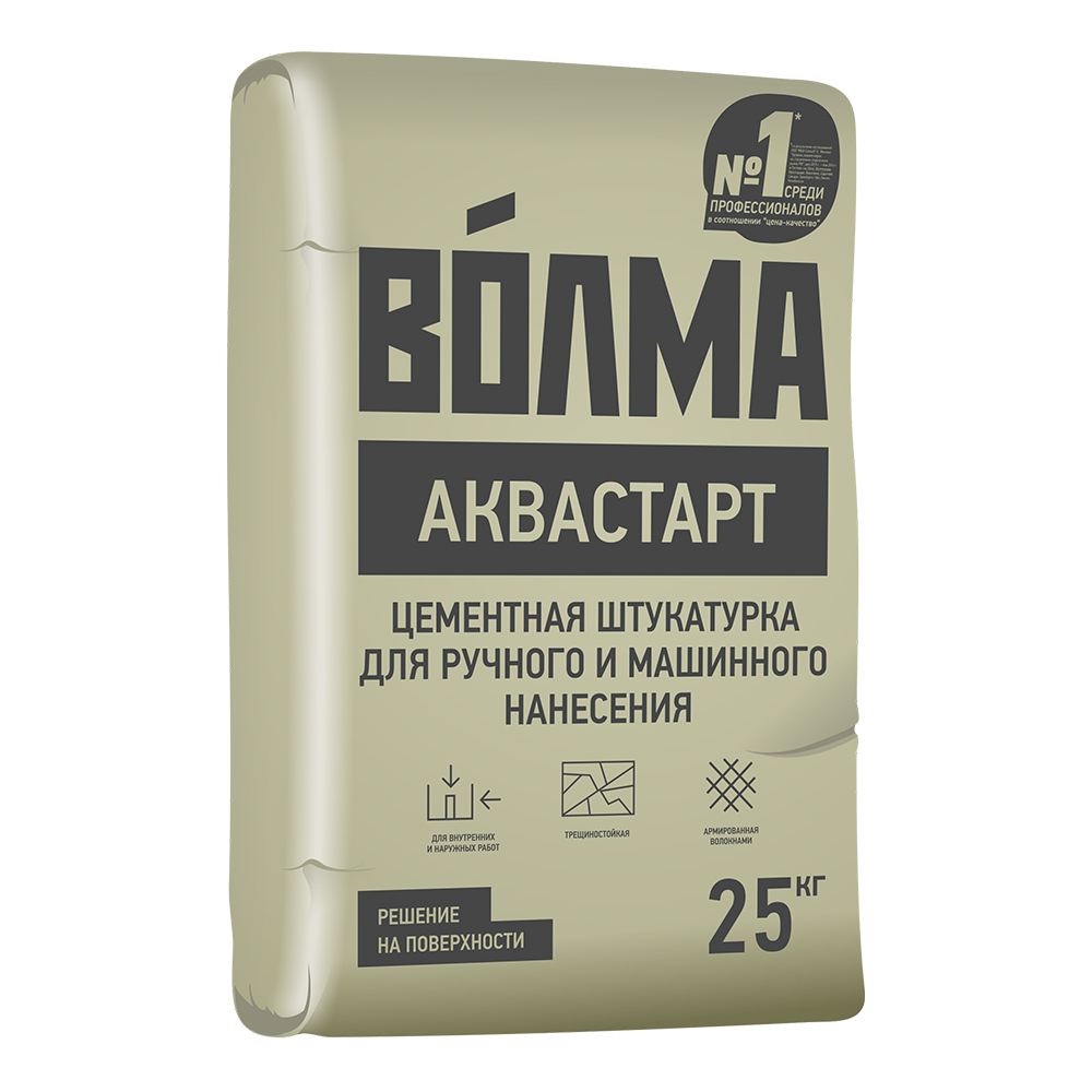 original-32227.jpg Штукатурка цементная Волма Аквастарт 25 кг — изображение 1