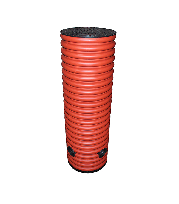 original-32253.jpg Колодец дренажный смотровой 500/435х1500 мм с тремя отводами 110 мм с дном и крышкой — изображение 1