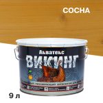 Антисептик Акватекс Викинг декоративный для дерева сосна 9 л