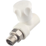 Клапан полипропиленовый Valtec 20 мм х 1/2 НР(ш) для радиатора с американкой (VTp.717.V.02004)