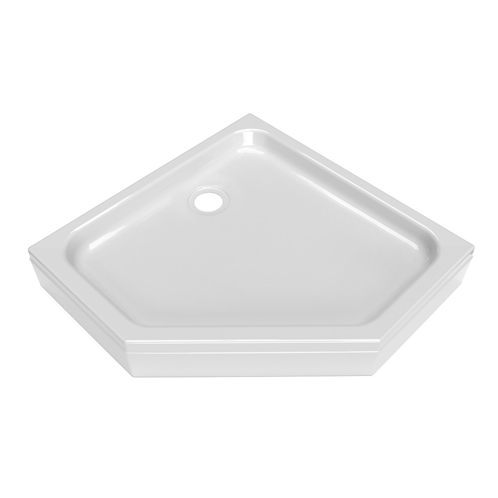 original-32683.jpg Поддон Triton акриловый 100х100х17 см трапеция белый низкий (Щ0000056825) — изображение 1