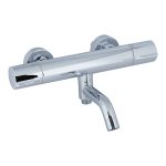 Смеситель для ванны Damixa Scandinavian Pure хром термостатический с коротким изливом без лейки (363000000)