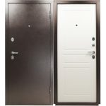 Дверь входная Промет Марс/Титан рационалист правая медный антик - ясень белый 960х2050 мм