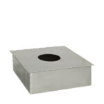 Узел прохода перекрытия Дымок для дымоходов на трубу с изоляцией 115х200 мм AISI 430