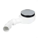 Сифон для душевого поддона Alcadrain 116х40 мм регулируемый с выпуском d90 мм с соединением 40/50 мм (A491CR/AG210272100)