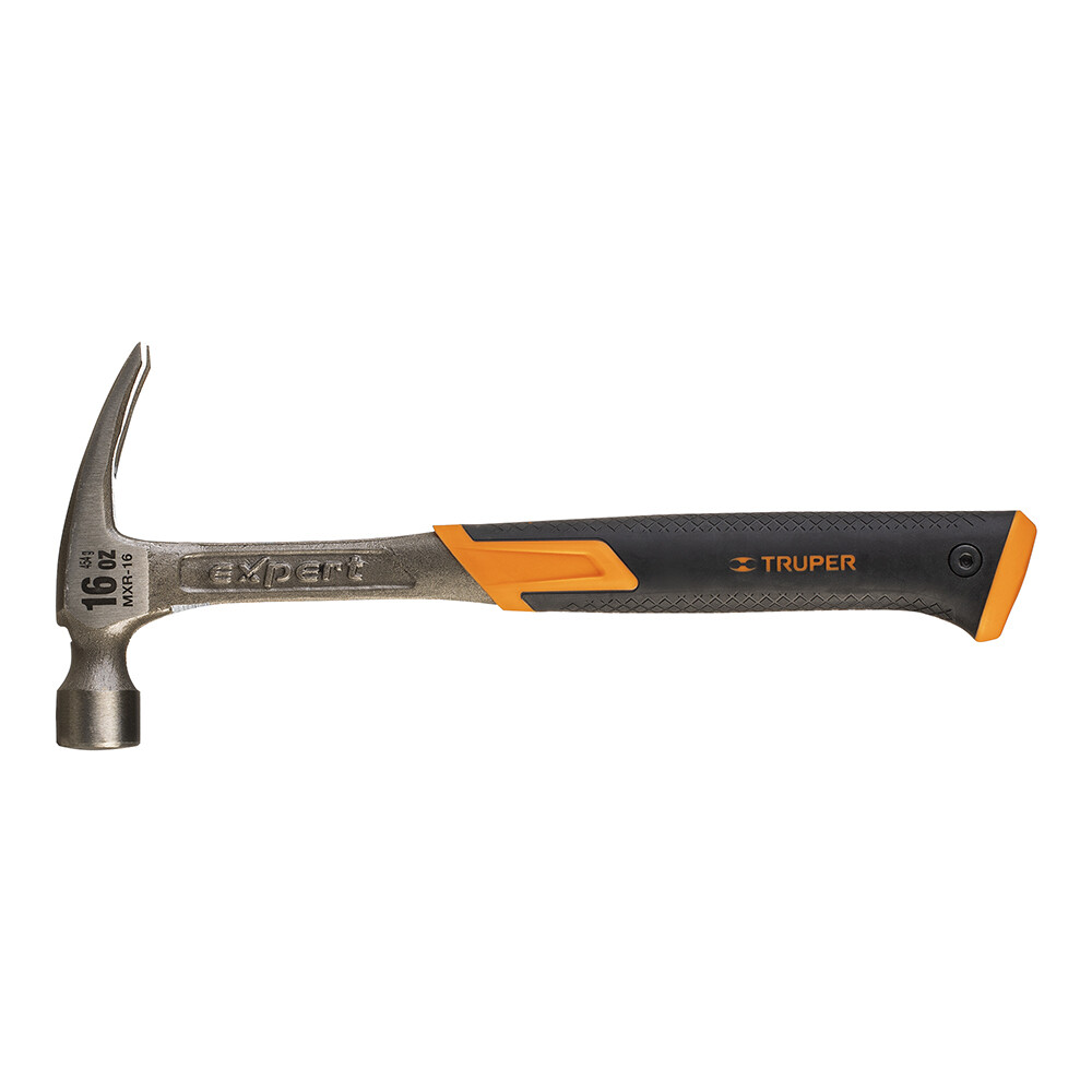 original-33649.jpg Молоток-гвоздодер цельнометаллический Truper 450 г двухкомпонентная ручка (17857) — изображение 1